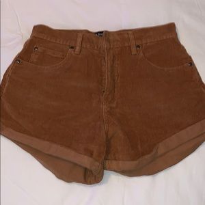 Corduroy tan shorts